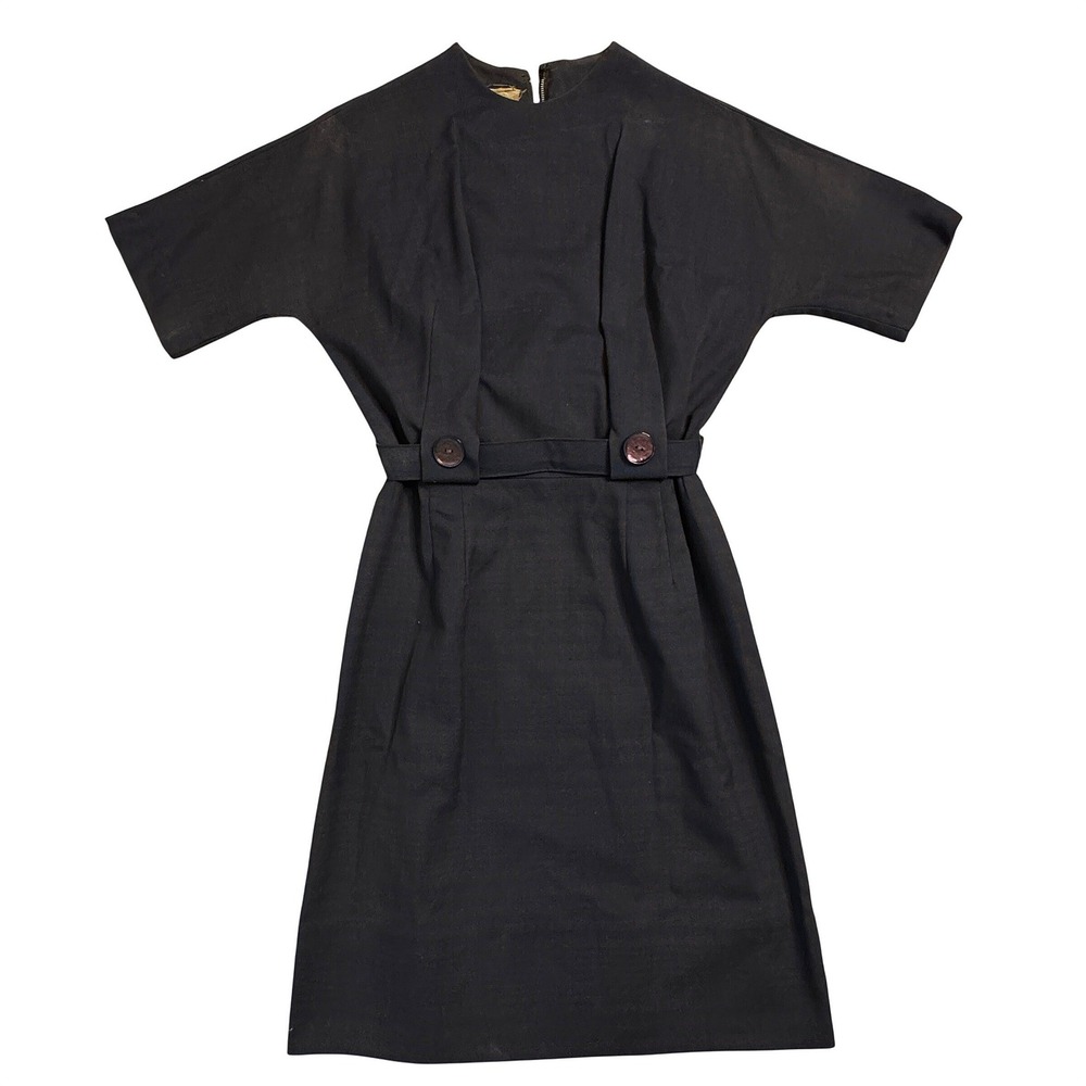 Vintage Dress‎ Nancy Greer New York Women's Short Sleeve Belted A-Line Dress